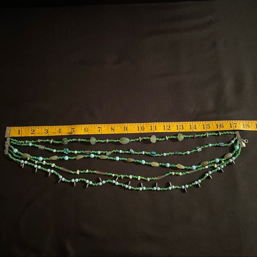 Exquisite Multi Strand Beaded Necklace - image 2